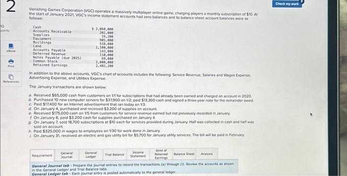 need to determine and enter the accounts and balances to prepare the