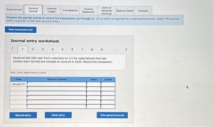 that reports Dividends of zero. General Journal tab - Prepare the journal