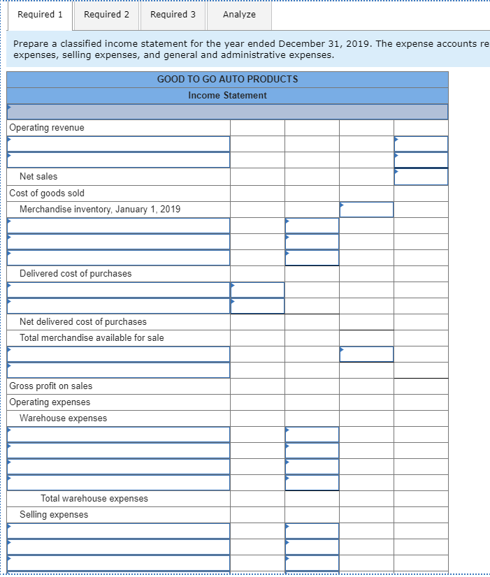 for the info needed. This is for the end of year balance