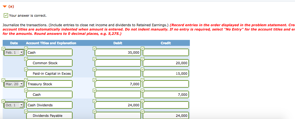 (1) (2) Problem 11-2A (Part Level Submission) The stockholders' equity accounts of