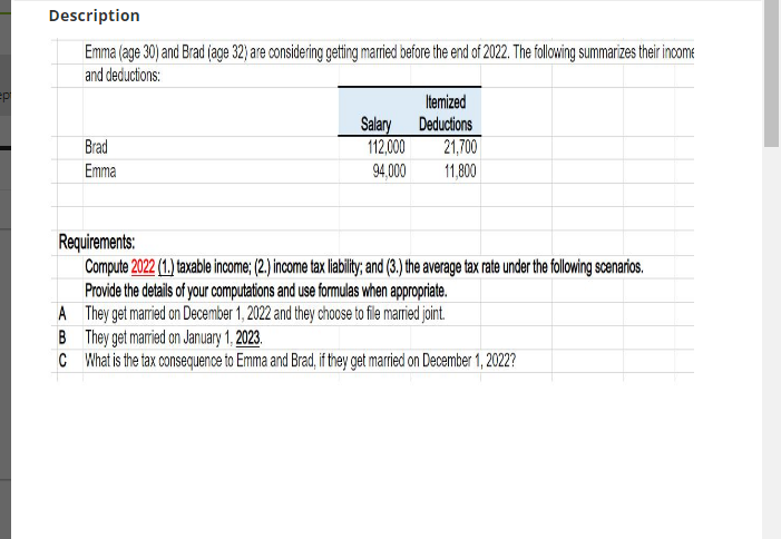  Description Description