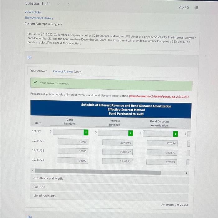 part B Question 1 of 1