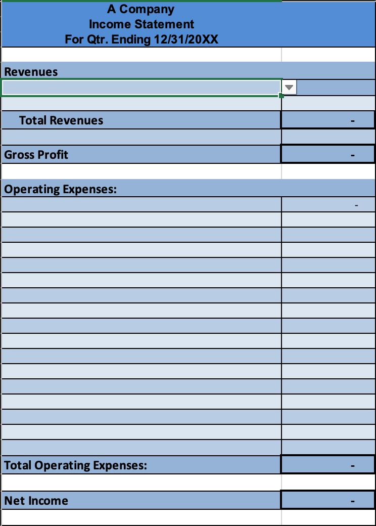 transactions for October, November, and December using the data provided in the