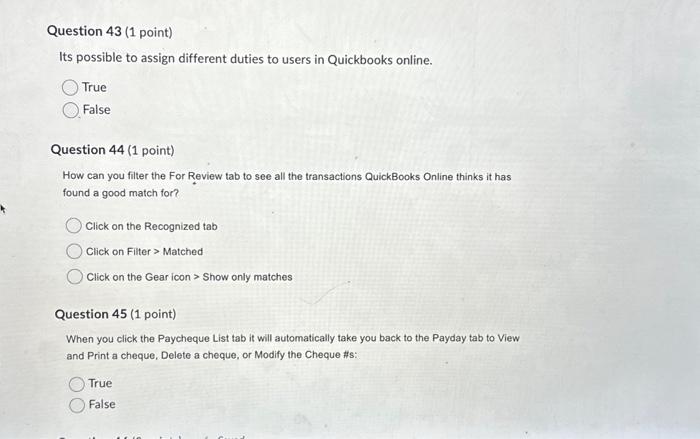  Its possible to assign different duties to users in Quickbooks online.