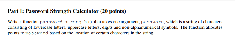python language, practice with dictionaries, string processing, and file input Part I: