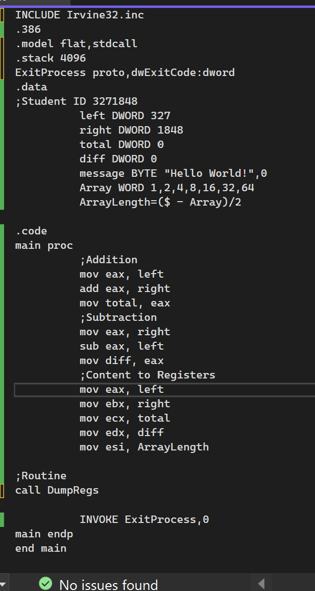 (Assembly language help needed)I am getting an error message and am unable