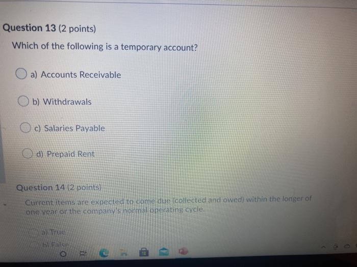 current asset O 42 DOLL Which of the following is not a