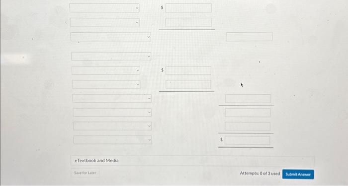 a statement of cash flows using the indirect method. (Show amounts that