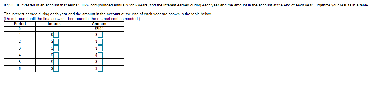 For interest do not add, show interest for the specific period.