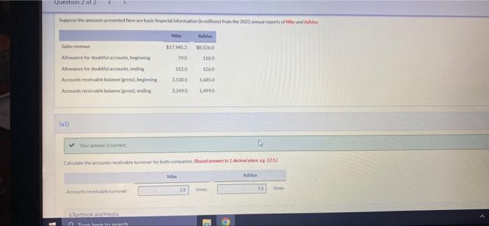 How do I find the average collection period for Nike and Adidas?