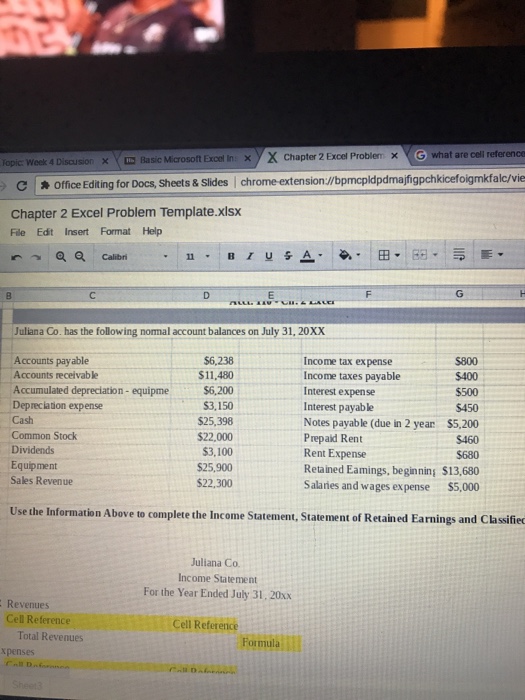  lope week 4 D cusor Basic Microsoft Exoel i. y x