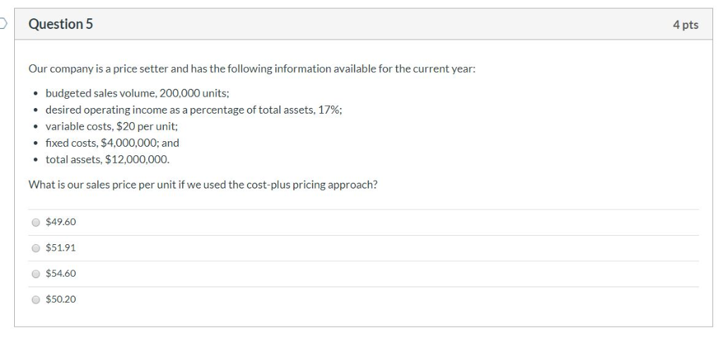 URGENT PLEASE HELP ASAP DUE IN A FEW MINS! Question 5 4