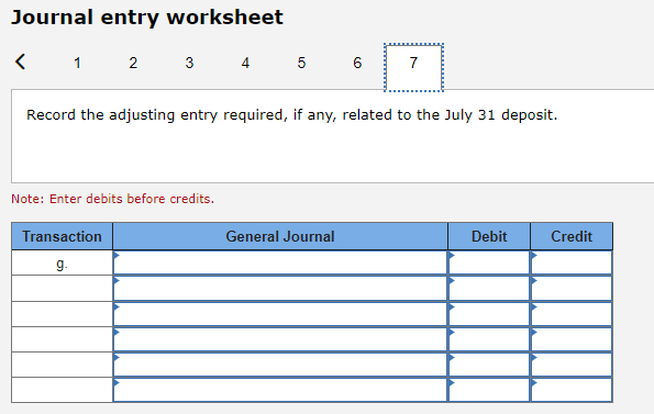before credits. Journal entry worksheet Record the adjusting entry required, if any,