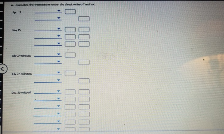 Methods The following selected transactions were taken from the records of Shipway
