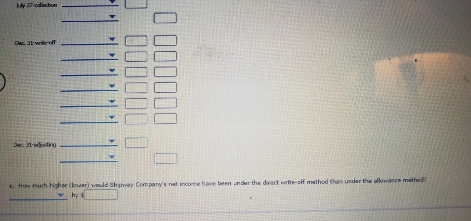 13 Wrote off account of Dean Sheppard, $8,250. May 15 Received $4,130