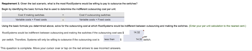 Now, assume that RootSystems can avoid $104,000 of fxed costs a year