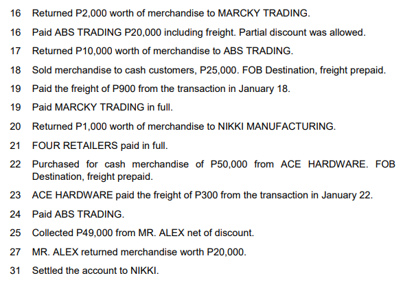 January 1, 2018, NEUMAN MERCHANDISING began operations by selling construction materials. The