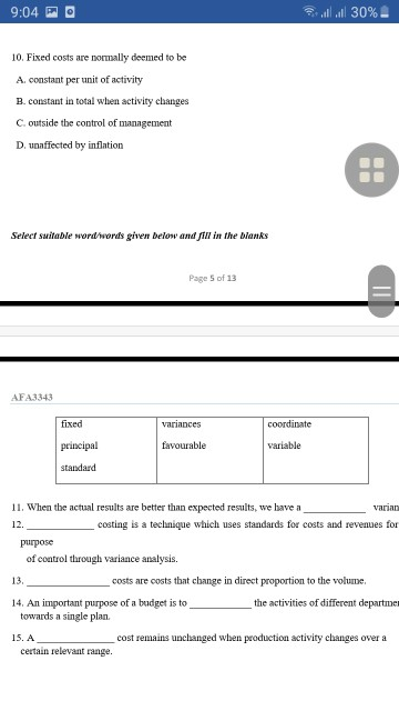 All costs incurred in manufacturing a product B. The total of direct