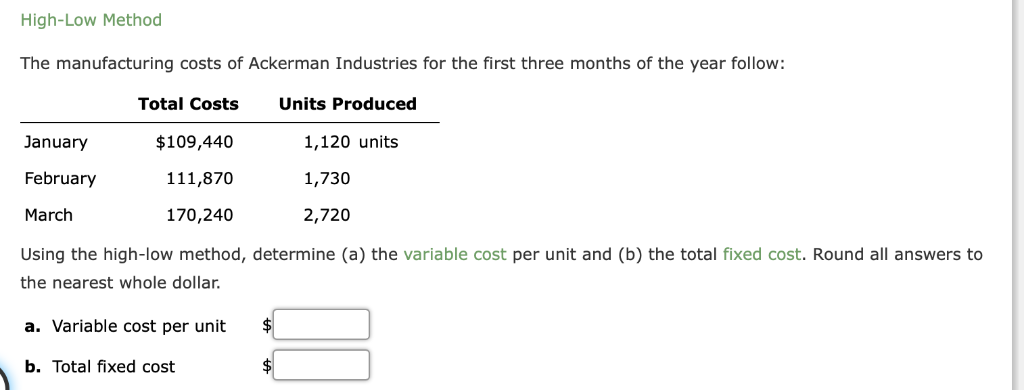 34,000 units at $49 per unit. Variable costs are $41.65 per unit,