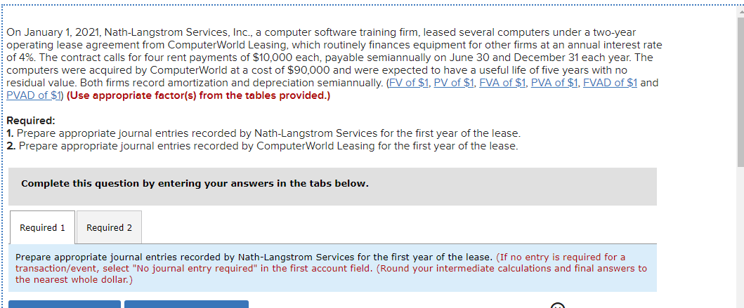 On January 1, 2021, Nath-Langstrom Services, Inc., a computer software training