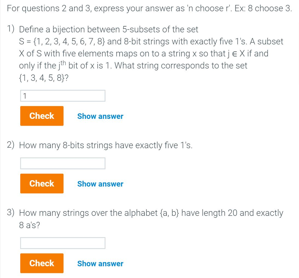 help answering these questions for Discrete Struct class. I can not press