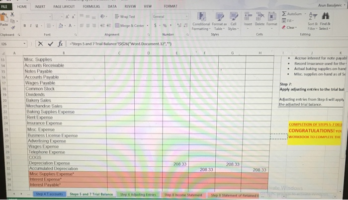 Basujevic Fia Sort & Find & CleaFihe Select Formatting Table Styles Stylies