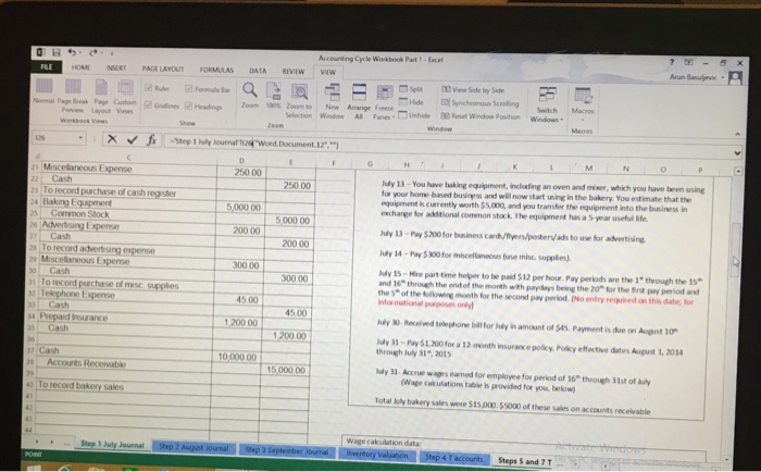 the Trial Balance tab in you Unadjusted trial balance Adjusted trial balance
