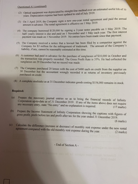 the question in this section in the answer sheet. Explanations of the