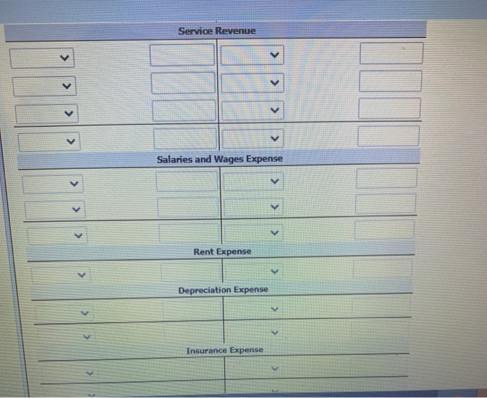 Revenue Salaries and Wages Expense Rent Expense $ 4,220 5.200 21,982 8.300