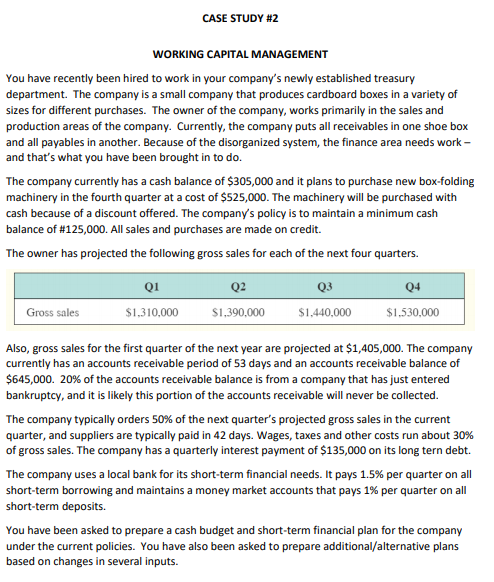 Need help with creating excel for short term financial plan for the