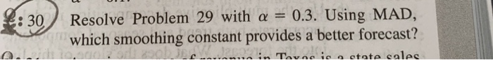  actual question info from 29 2:30 Resolve Problem 29 with a
