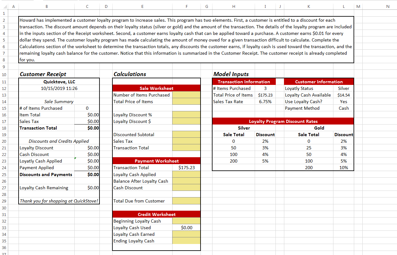 PLEASE INCLUDE EQUATIONS F G H I J K L M Howard