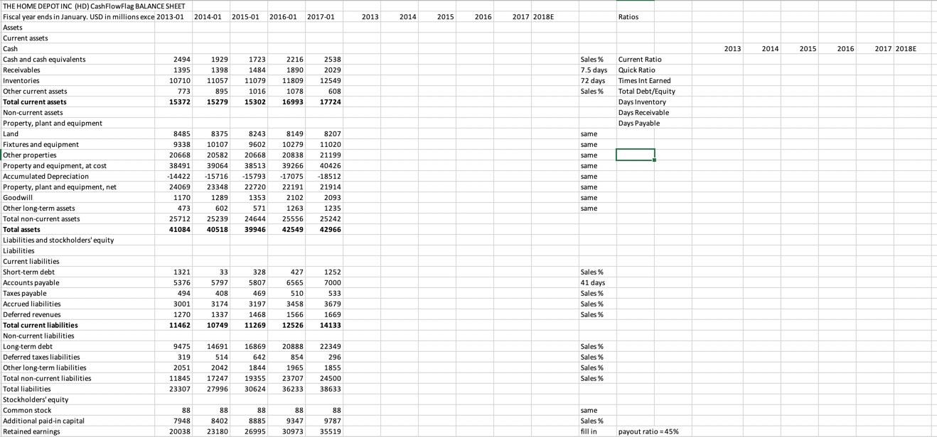 and name it: Last name_first name HD Income Statement and HD Balance