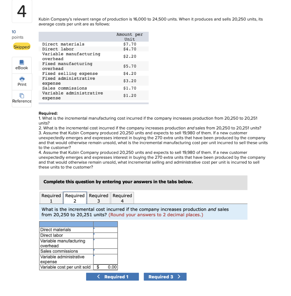 production is 16,000 to 24,500 units. When it produces and sells 20,250
