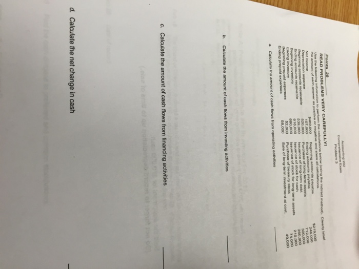  Use the following information to perform the calculation below (using the