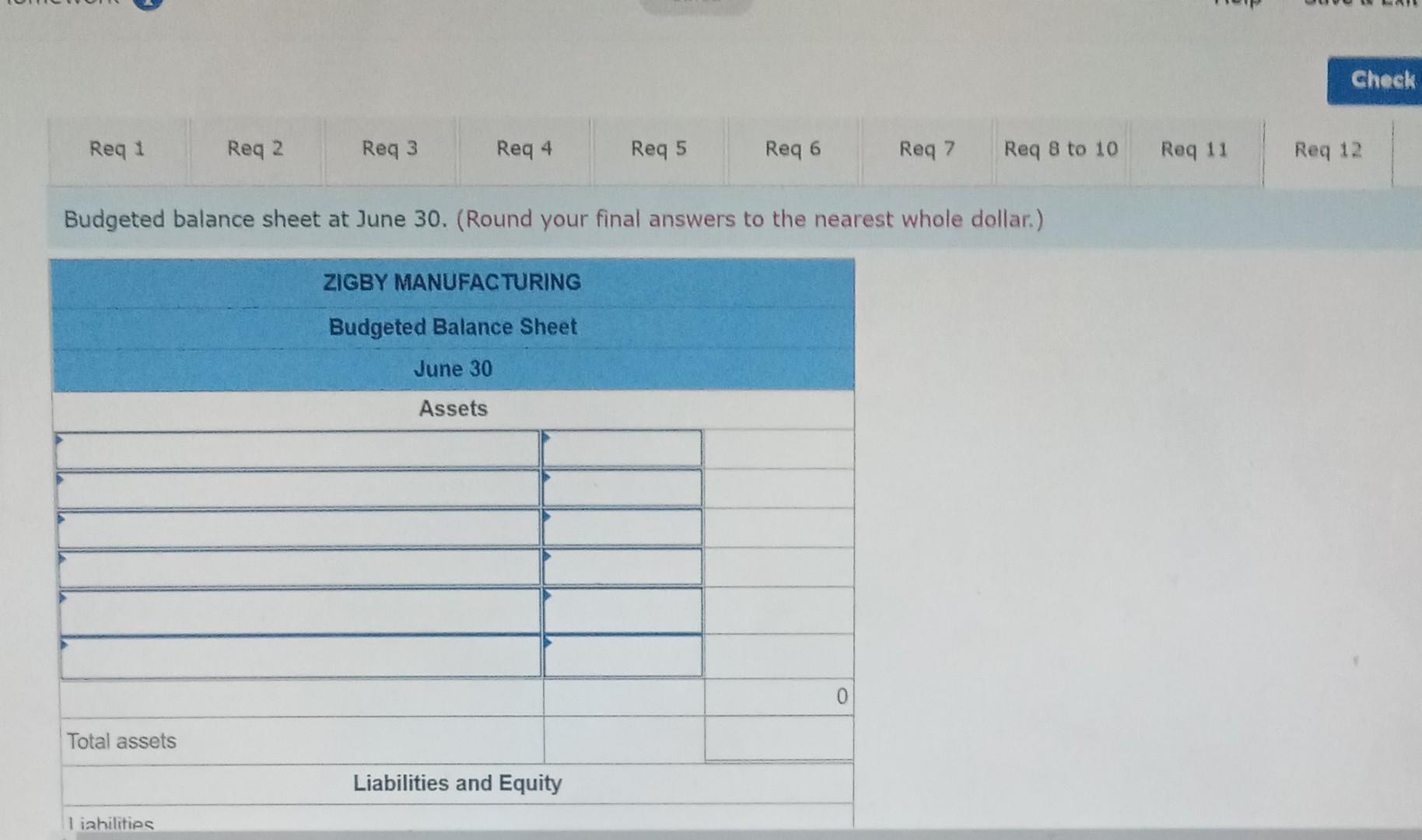 nding materials inventory to equal 50% of the next month's direct materials