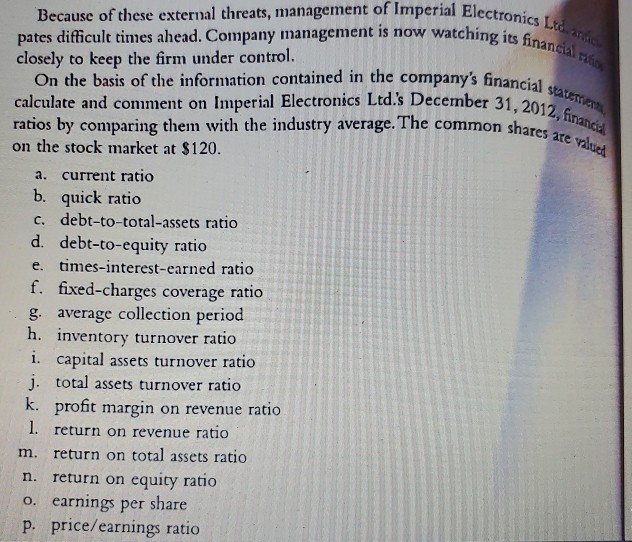 owned company with 100,000 common shares outstanding. At the last executive committee