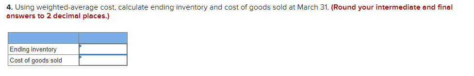 for the month of March. Greg's Bicycle Shop uses a periodic inventory