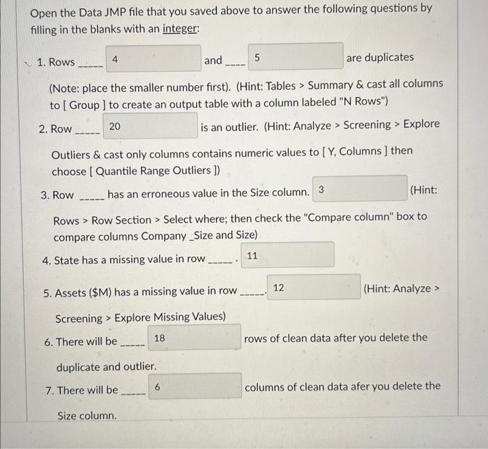 Metadata worksheets, then fill in the blanks of each of the following