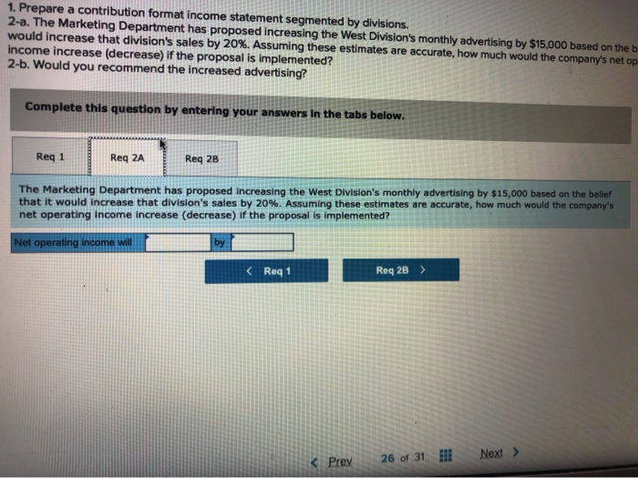 most recent monthly contribution format income statement: Sales Variable expenses Contribution margin