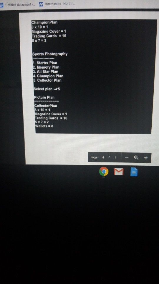 and type of photographs offered in each A sports photographer takes pictures