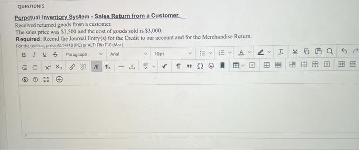  Perpetual Inventory System - Sales Return from a Customer Received retumed