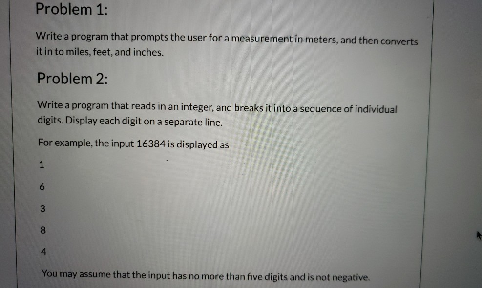  design the algorithm that would solve them and then implement the