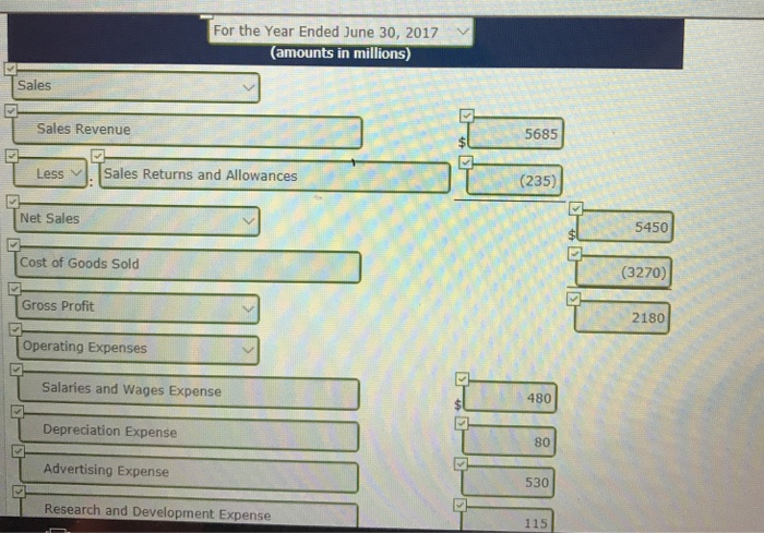 (Part Level Submission) Suppose in its income statement for the year ended