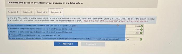 to alter the graph to show the number of companies reporting ratios