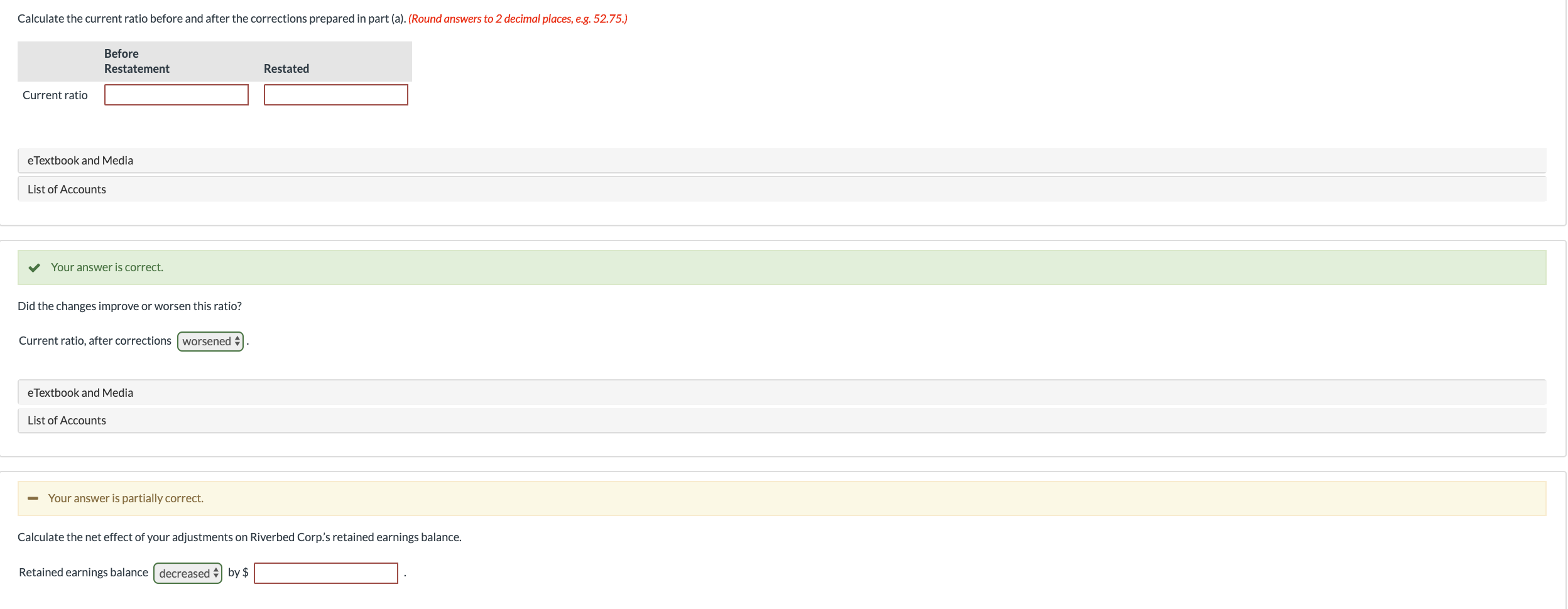 Financial Position (partial) December 31, 2020 Cash $45,000 $66,000 Accounts payable Notes