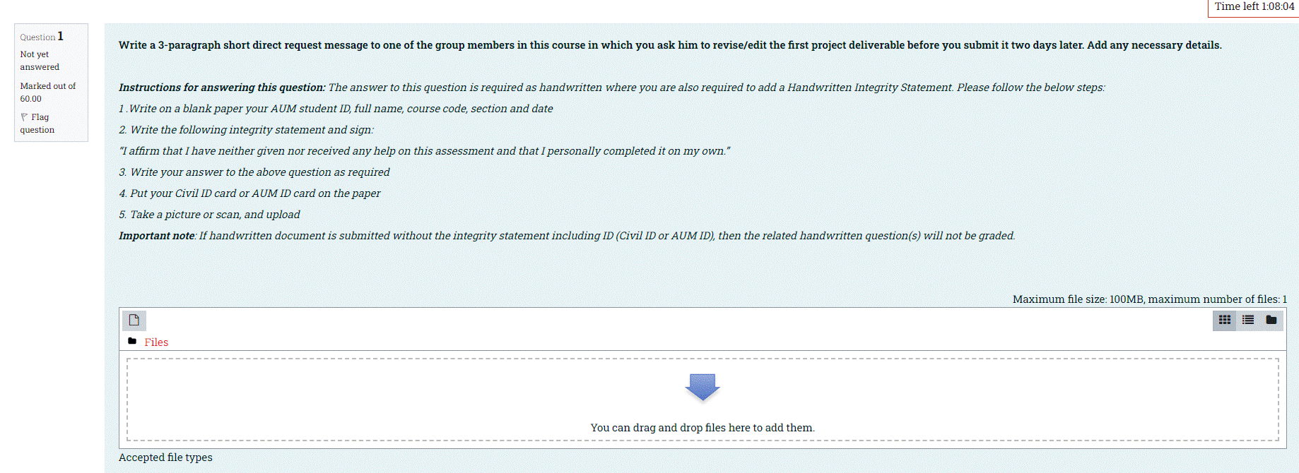  Write a 3-paragraph short direct request message to one of the