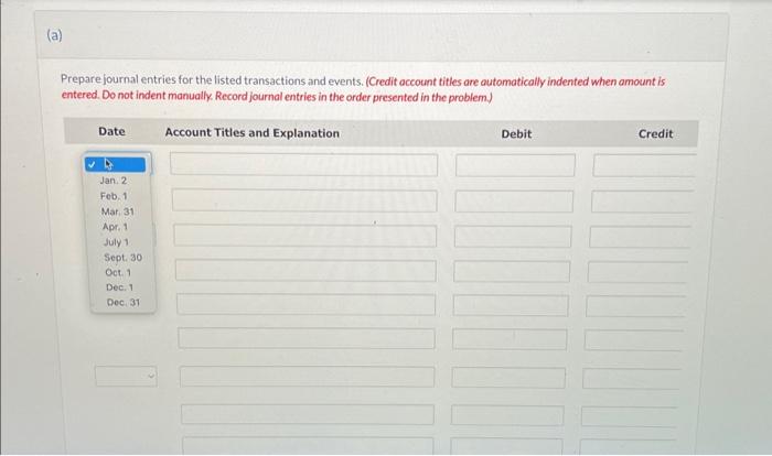 (Post entries in the order of journal entries presented in the previous