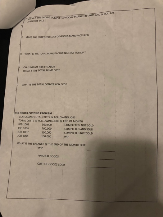 WIP 100,000 20,000 80% COMP MATL 20% COMP CONVERSION $464,000 $ 312,000