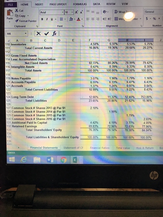 Ratio Current assets Inventory) Current liabilities Quick or Acid-Test Ratio Asset Management